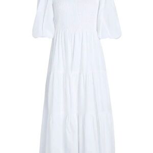 Topshop Elegant White Midi Dress